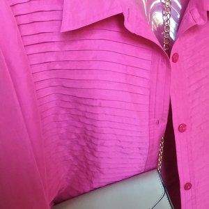 Coldwater Creek Pink Silk Blouse 1X